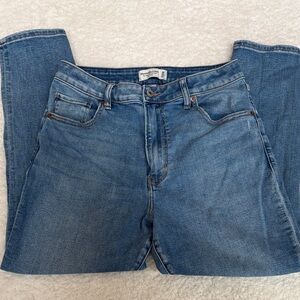 Abercrombie & Fitch Light Blue High-Rise Jeans 10/30S